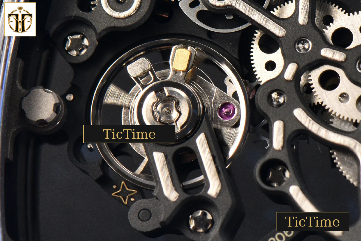 RM055 42.7mm APSF Ceramic Black Bezel Black Skeleton Dial Black Crown Black Rubber Strap RMUL2 — foto 21