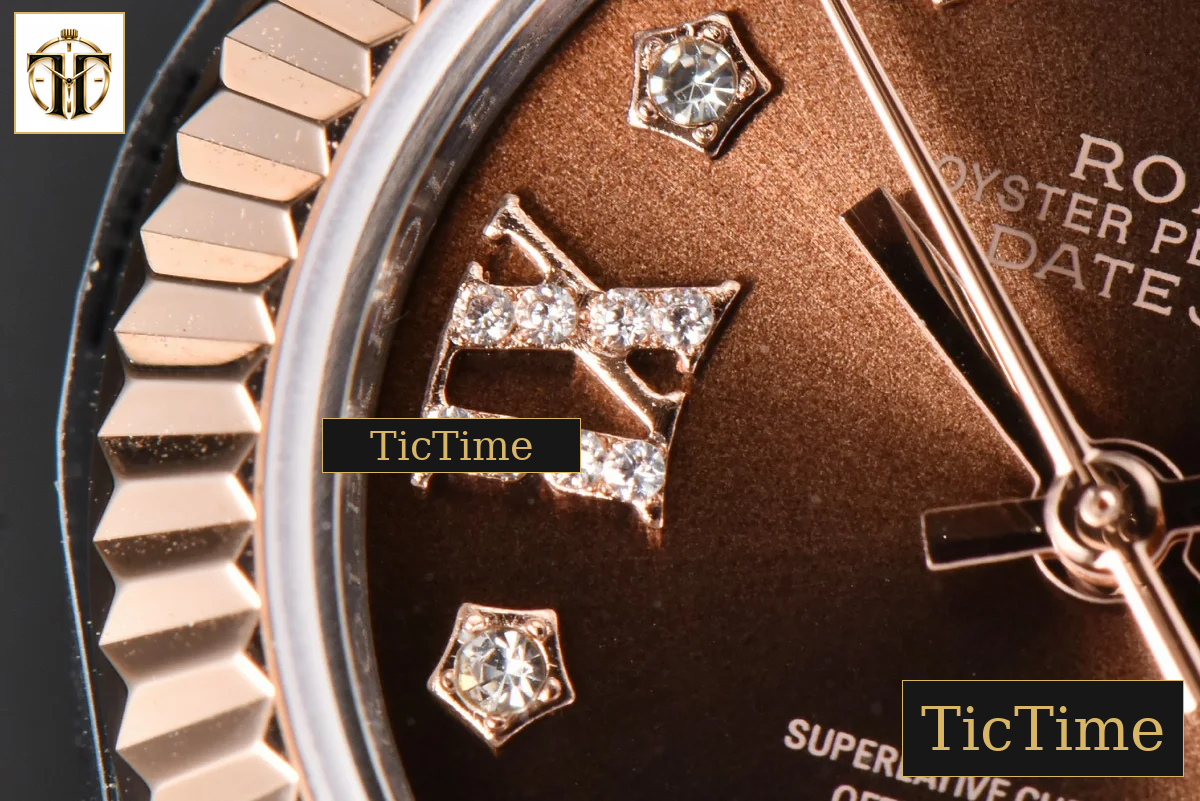 DateJust Ladies 28mm WF RG/SS Brown Dial Diamond Roma Marker Jubilee Bracelet A2236 — foto 9
