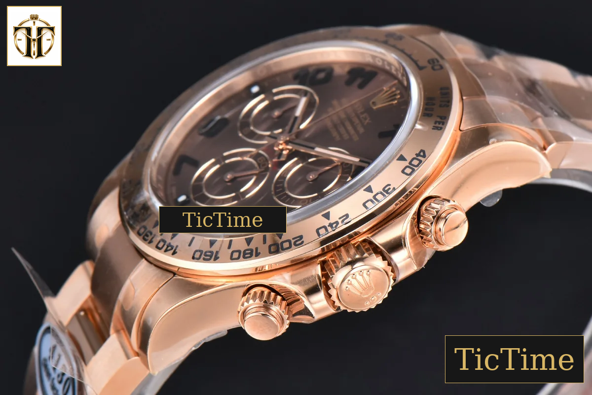 Daytona 116515 40mm Clean Factory RG Brown Dial Digital Marker RG Bracelet 4130 — foto 11