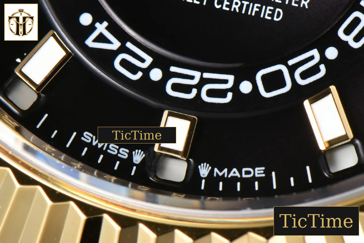 Sky-Dweller 336238 42mm ZF YG Case Black Dial Rubber Oysterflex Strap (Tungsten) A23J — foto 8