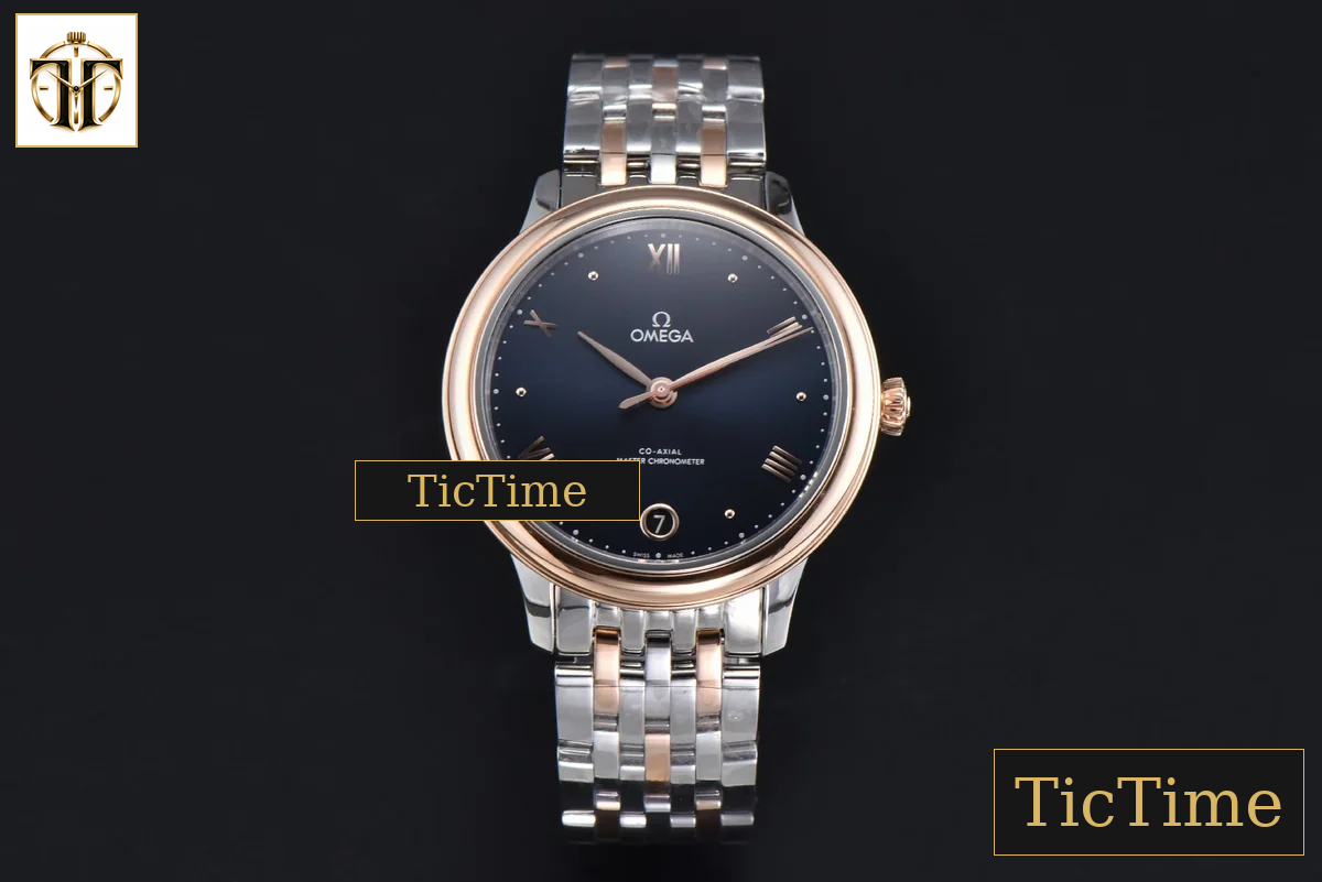 De Ville Ladies Prestige 34mm VSF Blue Dial RG Roman Marker RG/SS Bracelet A8800 — foto 2