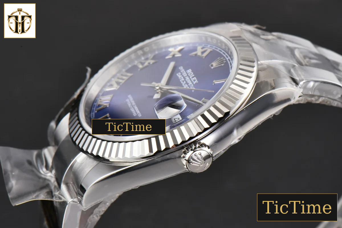 DateJust 126334 41mm Clean Factory Blue Roma Marker Osyter Bracelet VR3235 — foto 11