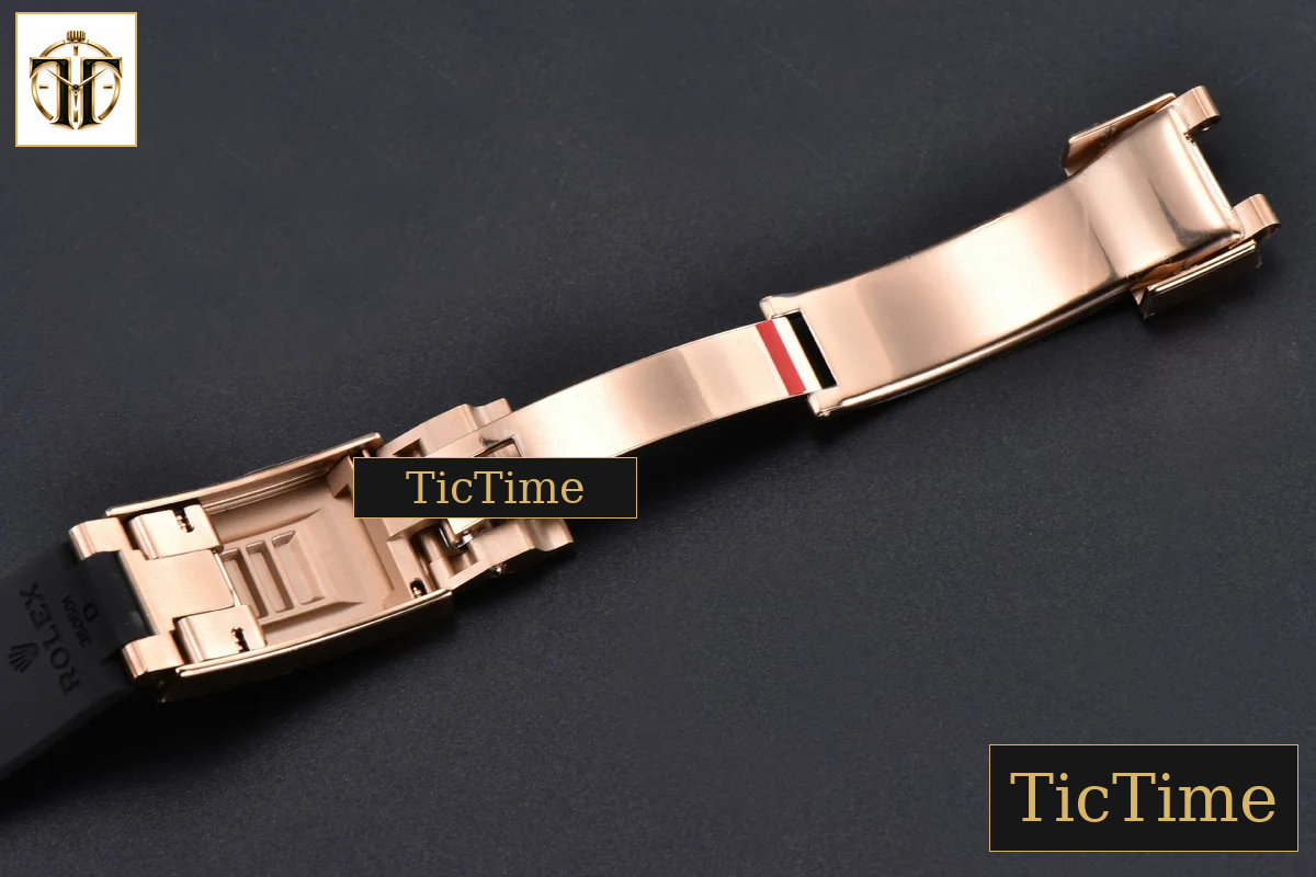 Daytona 126515 40mm Clean Factory RG Black Dial RG Subdial Diamond Marker Oysterflex Strap DD4131 — foto 40