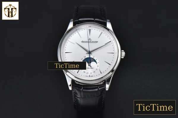 Foto frontal — Master Ultra Thin Moonphase 1368430 39mm APSF White Dial Leather Strap SA925