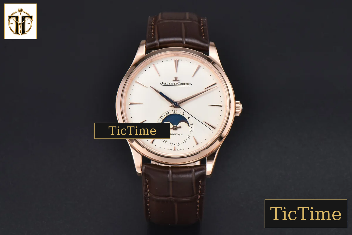 Master Ultra Thin Moonphase 1362520 39mm APSF RG White Dial Brown Leather Strap SA925 — foto 2