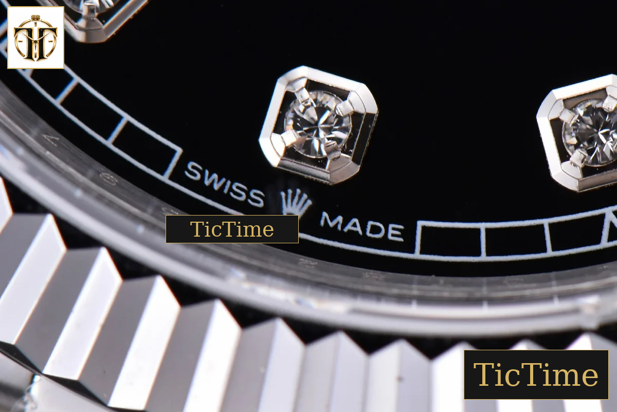 Datejust 41mm GMF SS Black Dial Diamond Marker Fluted Bezel Jubille Bracelet VR3235 — foto 9