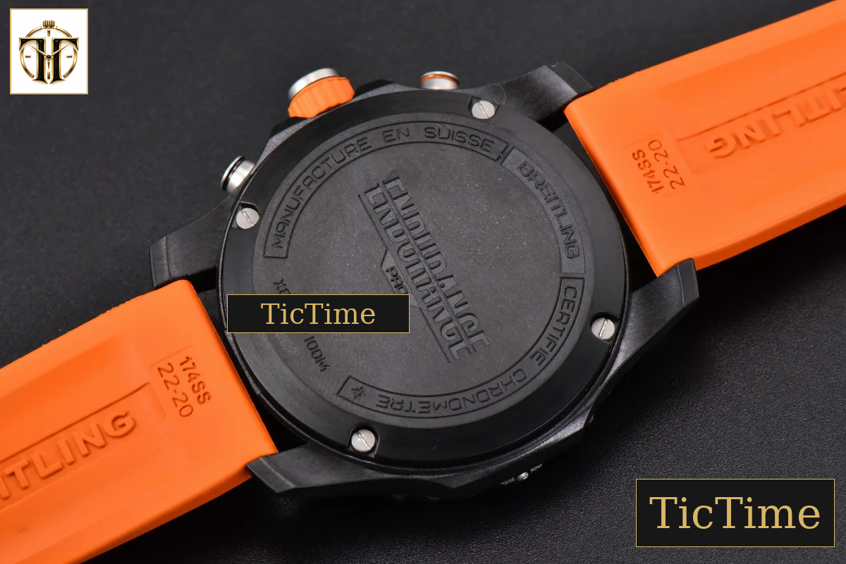 Endurance Pro 44mm OF Orange Chronometer Dial Orange Rubber Strap Swiss Quartz — foto 19