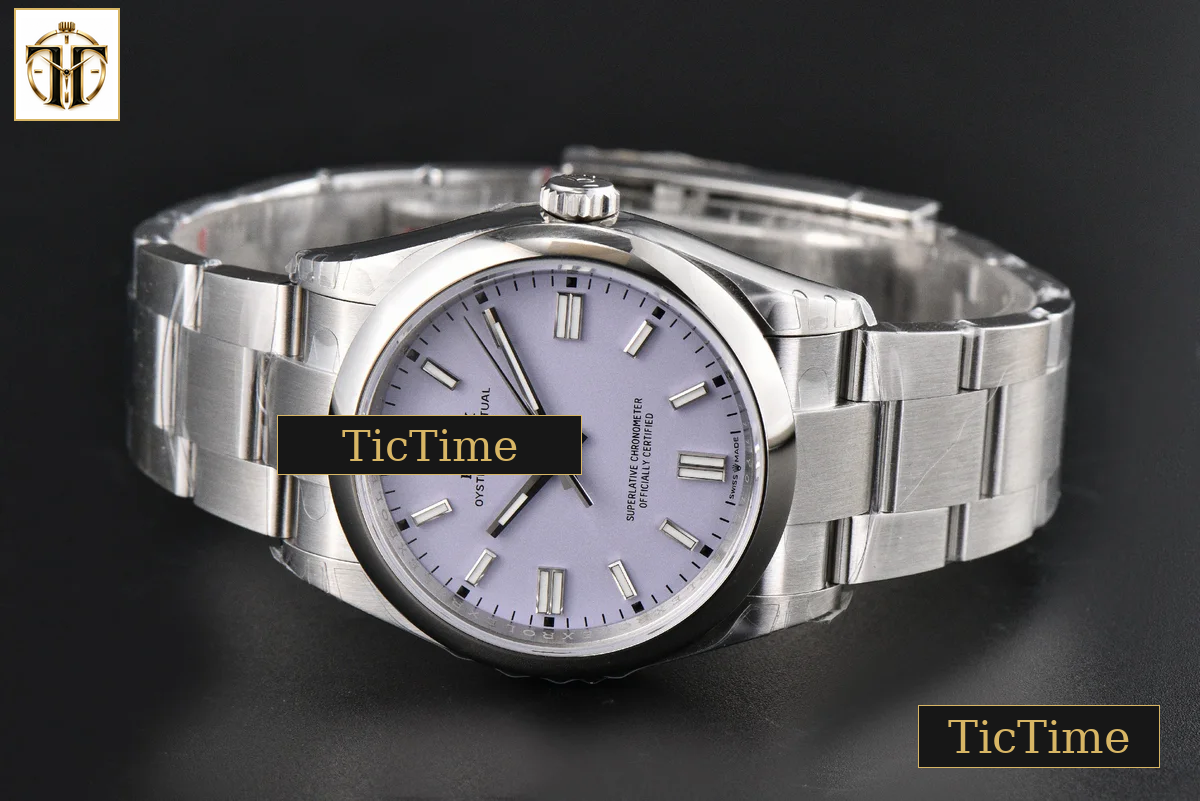Oyster Perpetual 904L Lavender 126000 36mm VSF Purple Dial SS Bracelet V2 VS3230 — foto 15