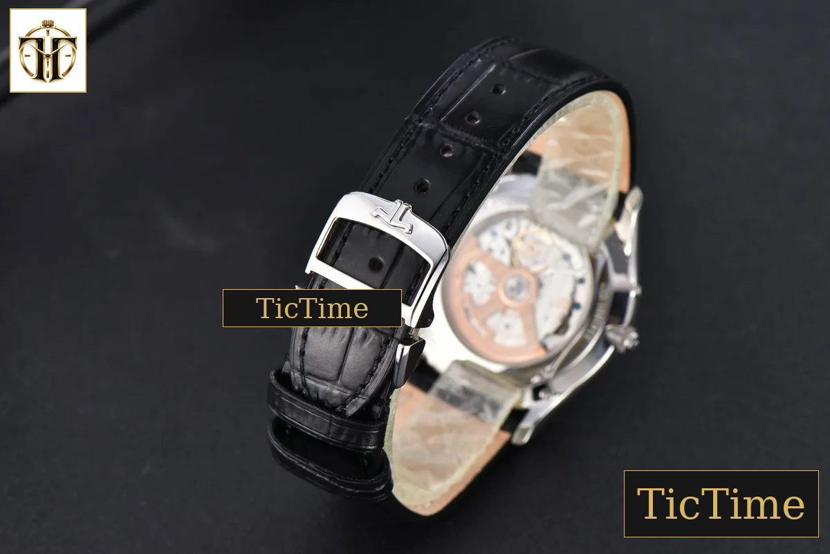 Master Ultra Thin Moon 1368420 39mm YLF SS White Dial Black Leather Strap A925 — foto 15