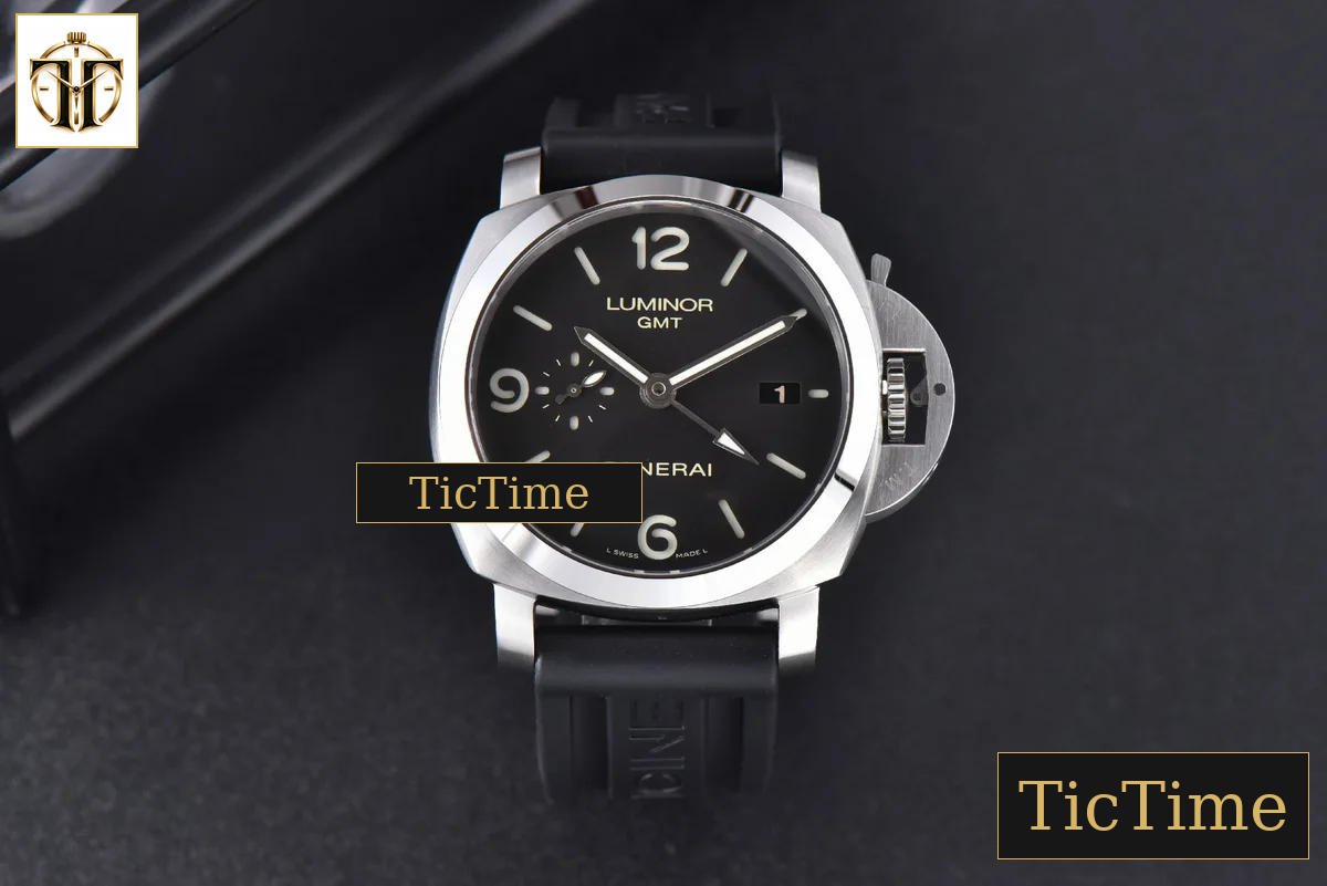 Luminor Marina GMT PAM320 44mm VSF Black Dial Rubber Strap P9001 — foto 3