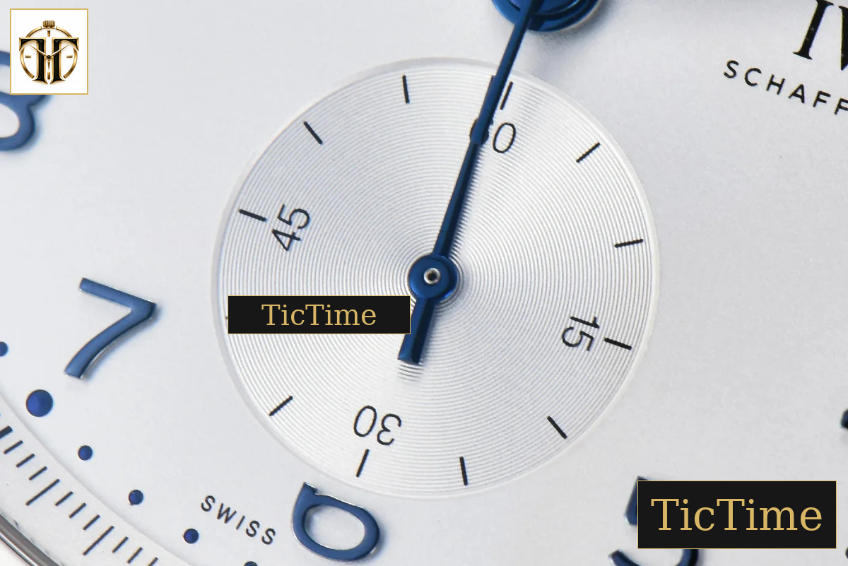 Portuguese Chrono IW371617 ZF White Dial Blue Markers Visible Case SS Bracelet A7750 — foto 9