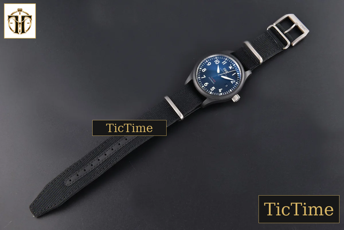 Pilot Top Gun IW326906 41mm V7F Black Ceramic Black Nylon Strap A32111 — foto 29