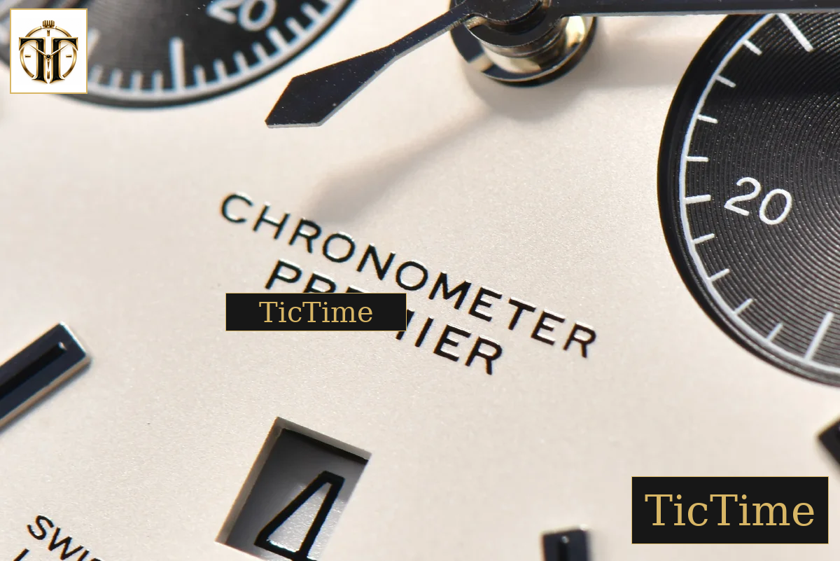 Premier B01 Chrono 42mm GF White Dial Black Subdial Black Leather Strap A7750 — foto 7
