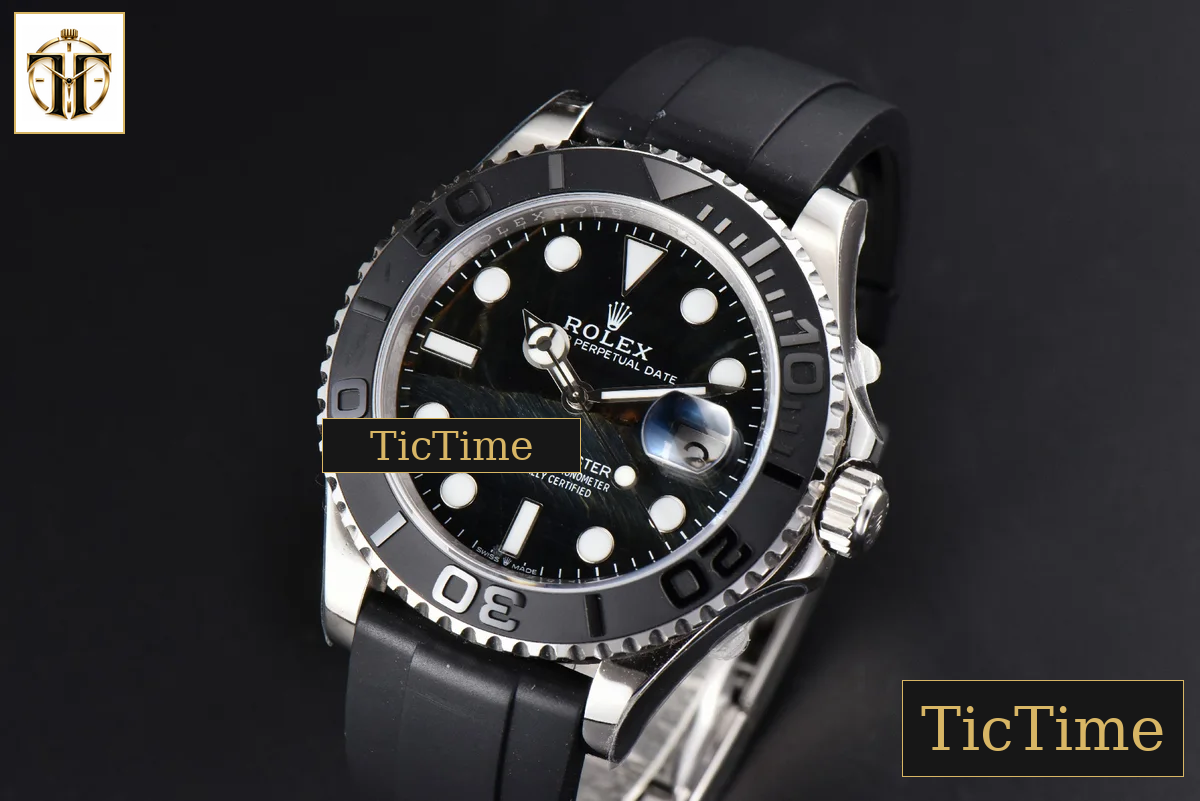 Yacht-Master Opals Surface 42mm CSF Black Dail Oysterflex Strap VR3235 — foto 4