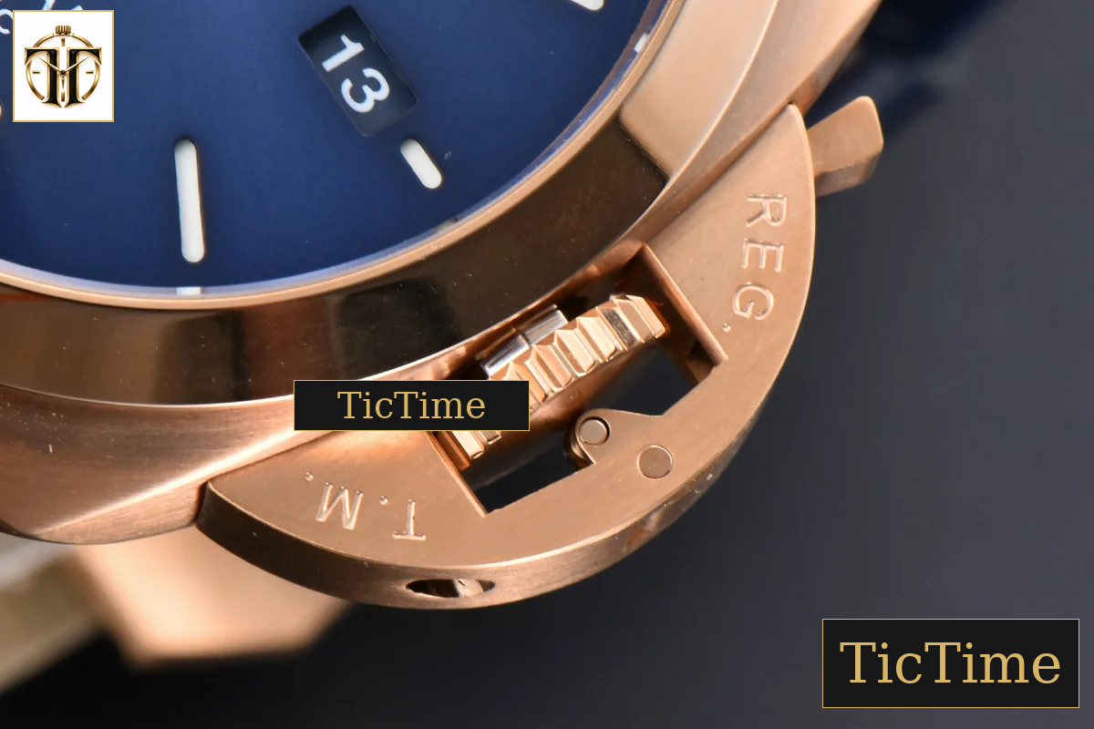 PAM1112 44mm TTF RG 44 Blue Dial Blue Leather Strap P9010 — foto 11