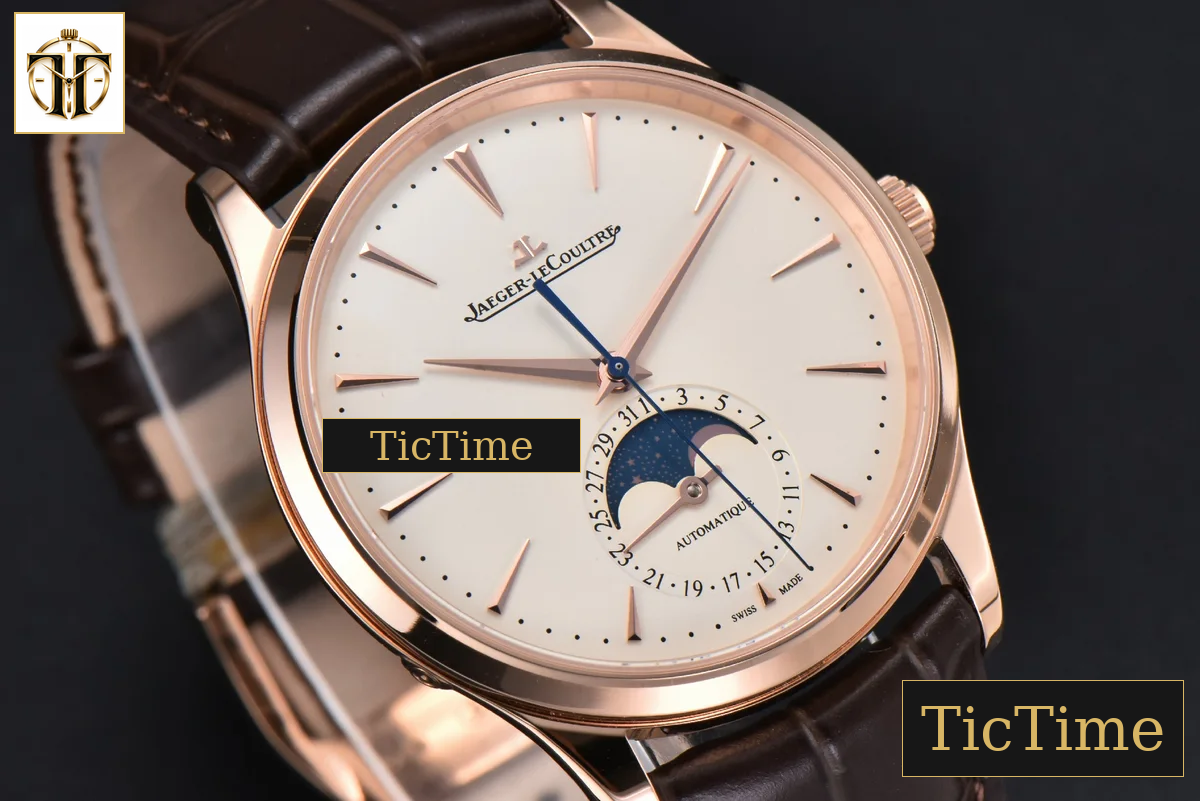 Master Ultra Thin Moonphase 1362520 39mm APSF RG White Dial Brown Leather Strap SA925 — foto 6