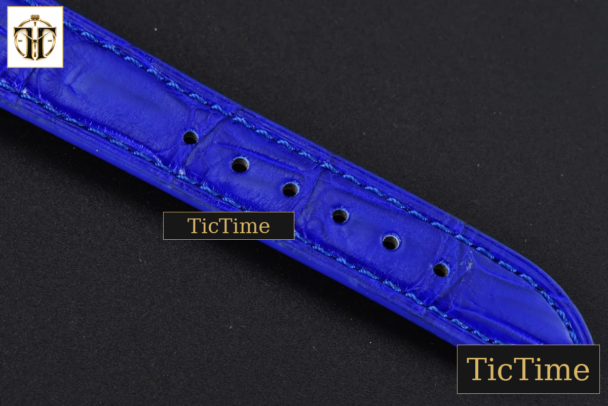 Happy Sport Automatic 33mm HWF RG/SS White Dial Light Blue Leather Strap A2892 — foto 21