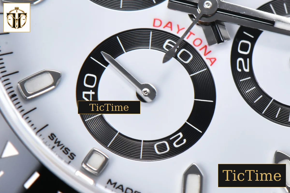 Daytona Panda 904L 116500 40mm VSF White Dial SS Braclet Mod A4130 — foto 8