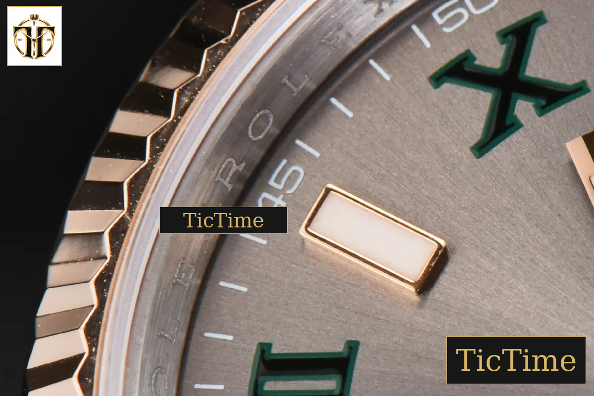 DateJust 36mm BPF RG/SS Fluted Bezel Gray Wimbledon Dial Oyster Bracelet A2824 — foto 14
