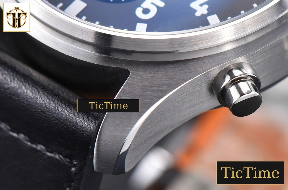 Pilot Chrono Spitfire IW377709 43mm ZF Black Dial Black Leather Strap A7750 — foto 14