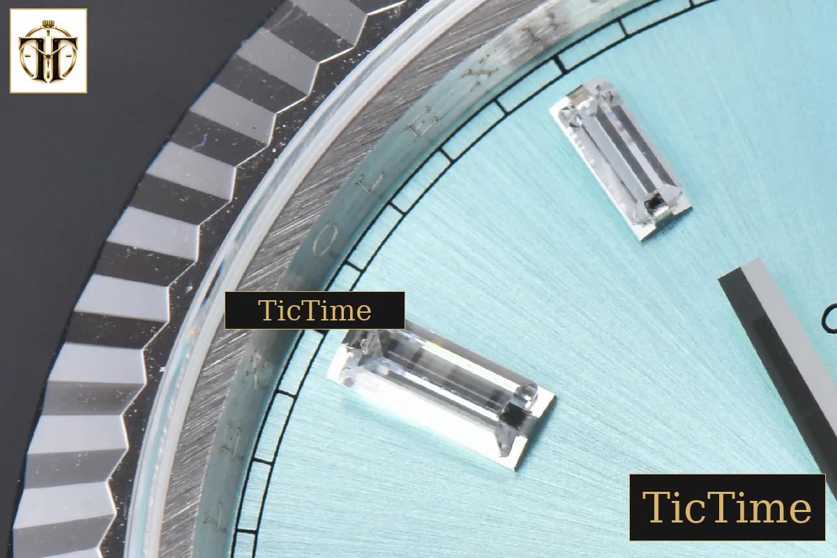 DayDate 36mm GMF Ice Blue Dial Diamond Marker President Bracelet A3235 — foto 7