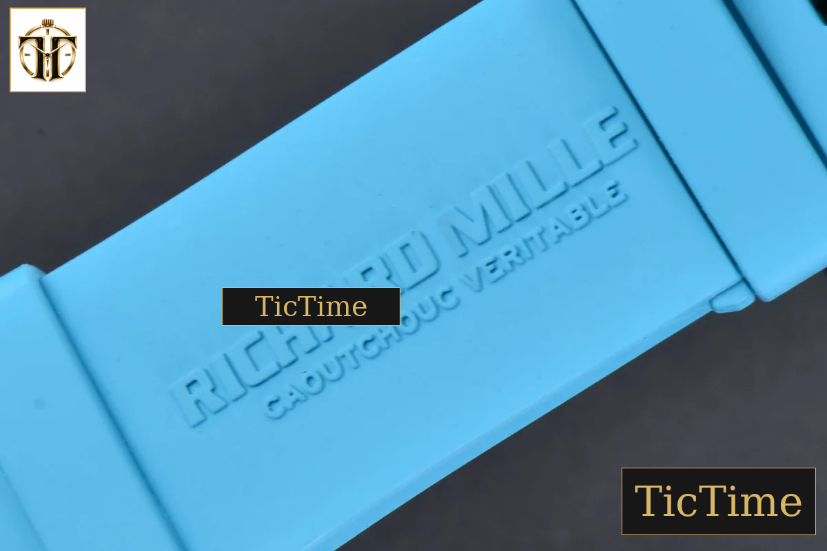 NTPT RM055 43mm ZF Blue Bezel Blue Crown blue Rubber Strap V6 RMUL2 — foto 29