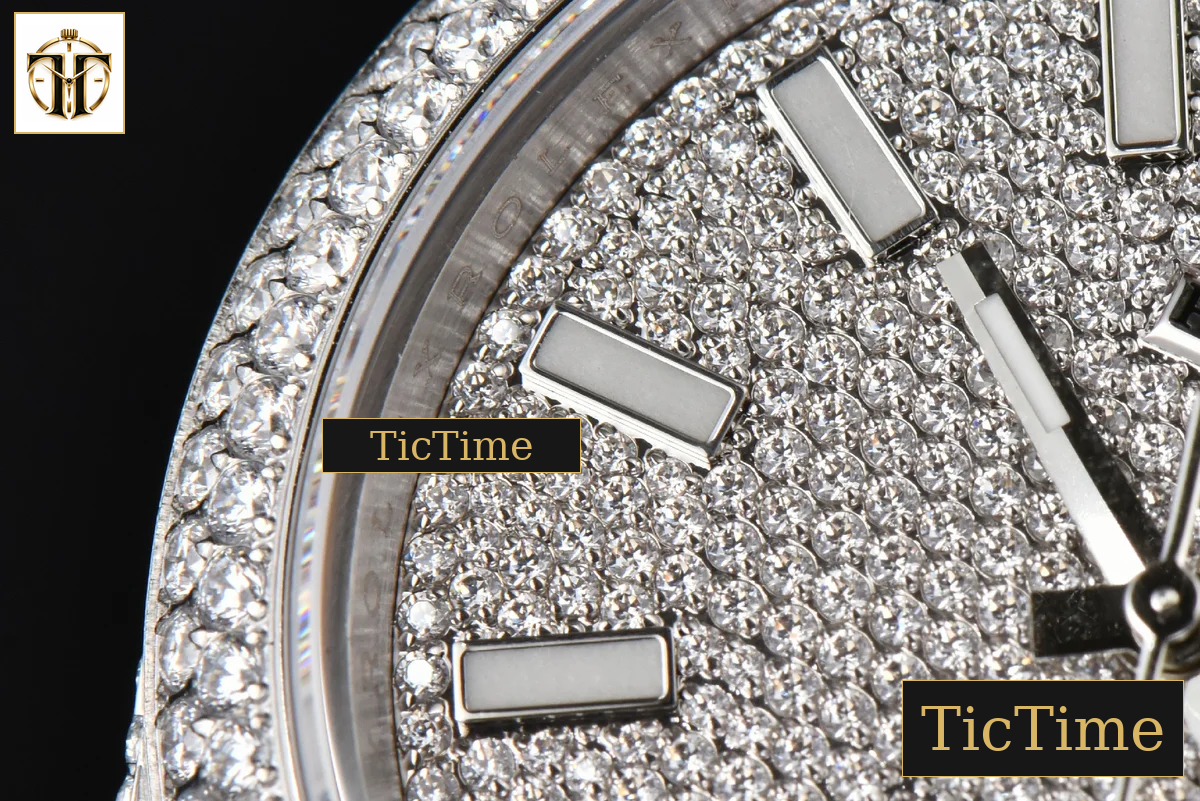 Datejust Full 41mm GMF Diamond Diamond Lume Dial Jubilee Bracelet A2824 — foto 6