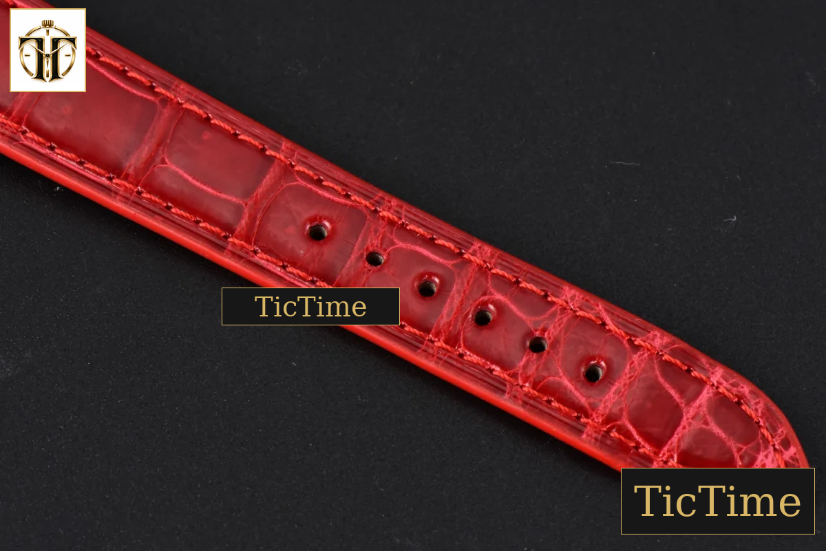 Happy Sport Automatic 33mm HWF RG/SS White Dial Red Leather Strap A2892 — foto 20