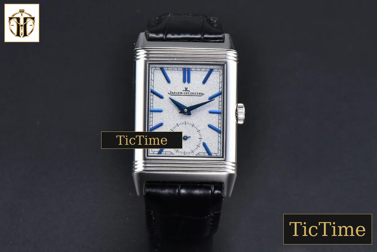 Master Reverso Tribute Small Seconds 30x47mm MGF Silver Dial Blue Hands Leather Strap A854A — foto 3
