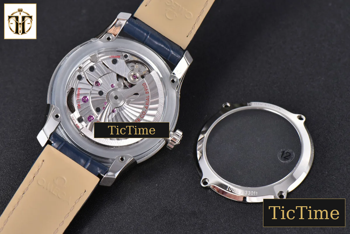 De Ville Hour Vision 41mm VSF Blue/Silver Dial Blue Croco Strap A8500 — foto 18