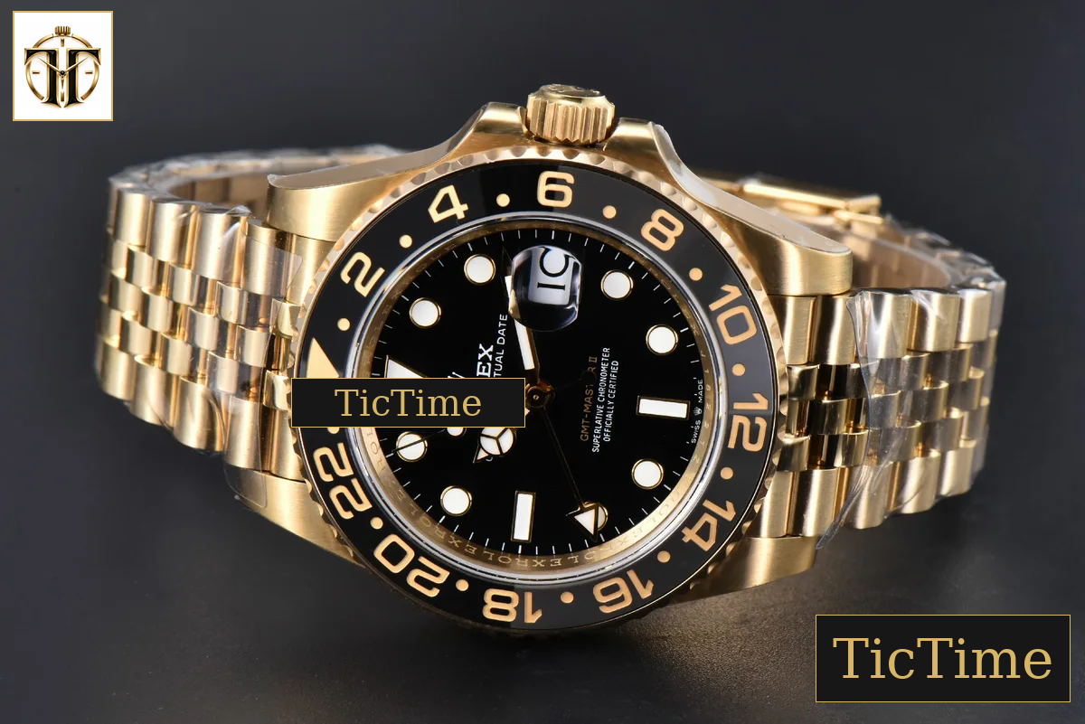 GMT Master II 904L 126718 40mm GMF YG Black Dial YG Jubilee Bracelet SH3285 — foto 16
