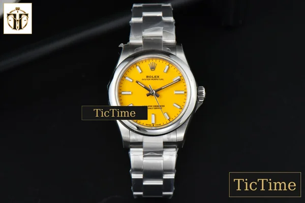 Foto frontal — Oyster Perpetual 277200 31mm EWF Yellow Dial SS Bracelet A3230