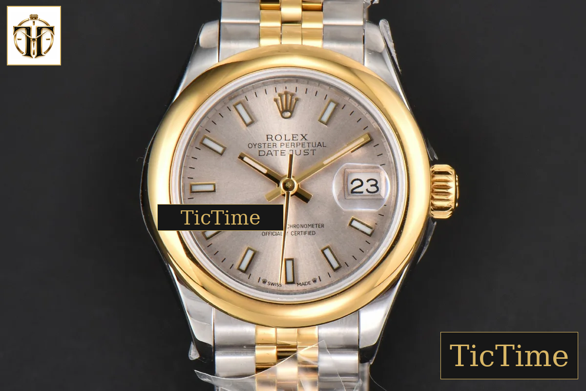 DateJust Ladies 28mm WF YG/SS Smooth Bezel Silver Dial Jubilee Bracelet A2236 — foto 2