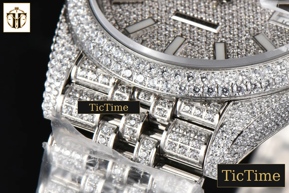 Datejust Full 41mm GMF Diamond Diamond Lume Dial Jubilee Bracelet A2824 — foto 9