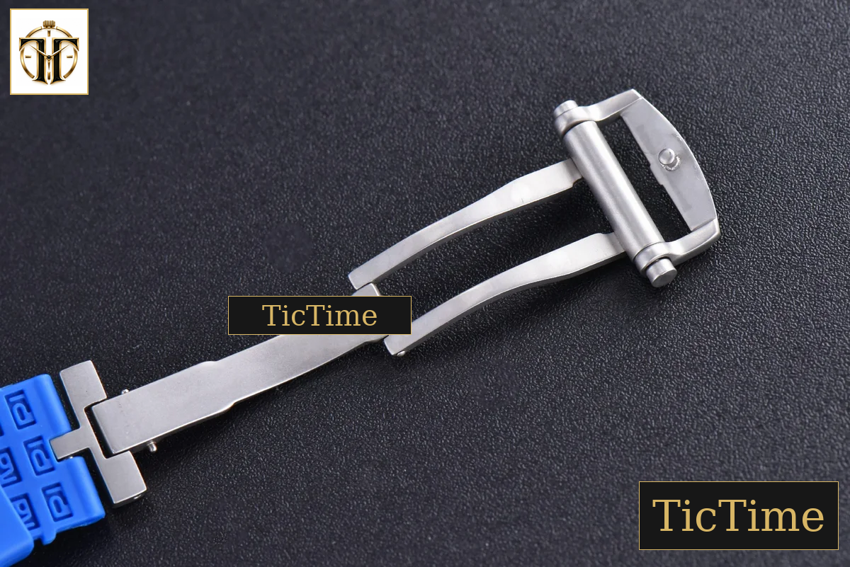 Excalibur Sports Tourbillon 46mm JBF Titanium Skeleton Dial Blue Crown Blue Rubber Strap — foto 22