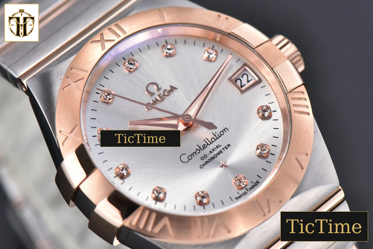 Constellation 38mm VSF SS/RG Silver Dial Diamonds Markers SS/RG Bracelet A8500 — foto 11