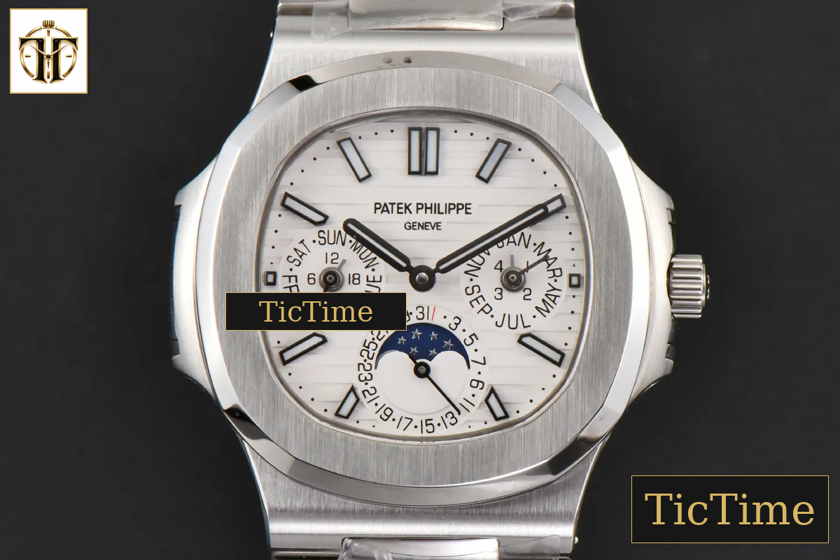 Nautilus 5740 40mm TWF White Dial SS Bracelet A240 — foto 2