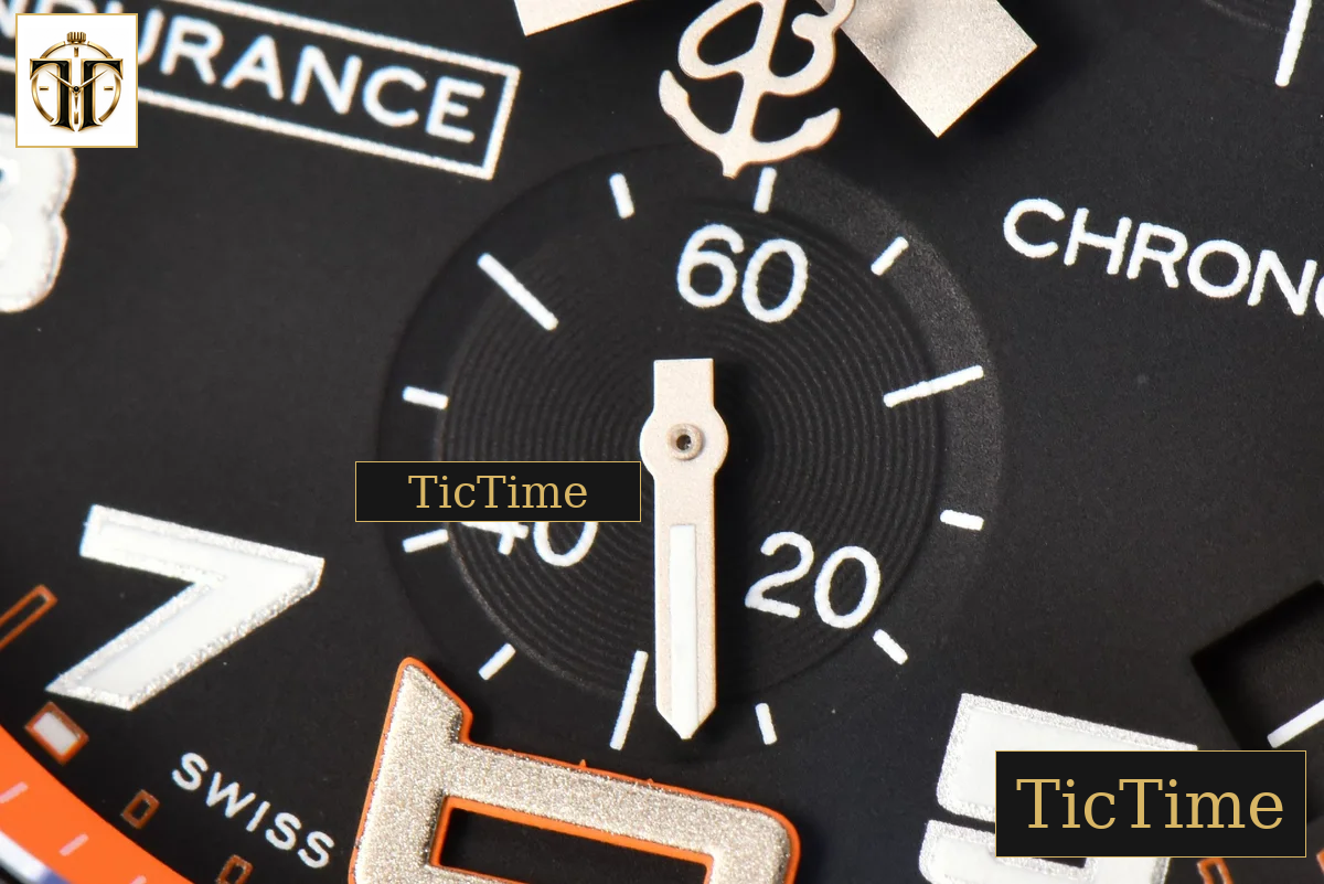 Endurance Pro 44mm OF Orange Chronometer Dial Orange Rubber Strap Swiss Quartz — foto 10