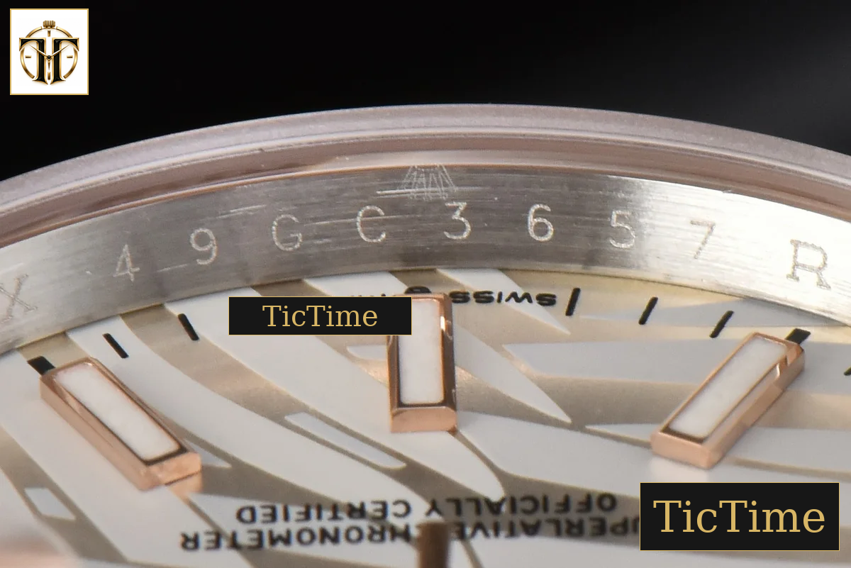 DateJust 36mm BPF RG/SS Fluted Bezel Silver Plam Dial Jubilee Bracelet A2824 — foto 13