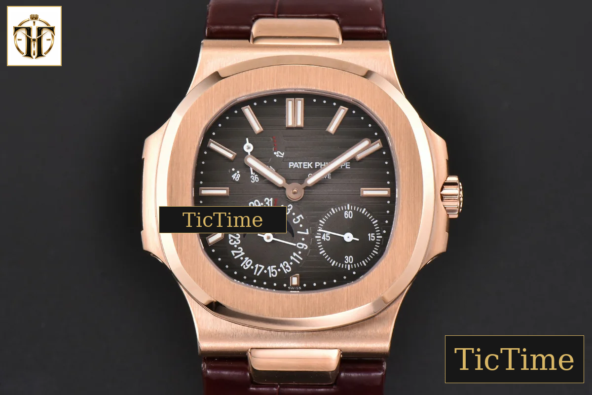 Nautilus 5712 40mm ZF RG Brown Dial Brown Leather Strap V4 A240 — foto 2
