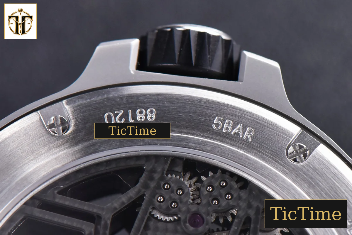 Excalibur Sports Tourbillon 46mm JBF Titanium Skeleton Dial Blue Crown Blue Rubber Strap — foto 17
