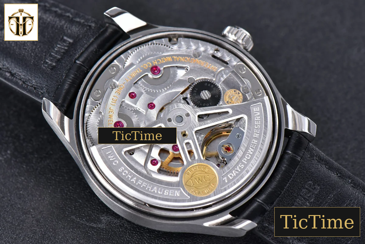 Portuguese PR IW500104 42mm ZF White Dial Black Leather Strap A51011 — foto 17