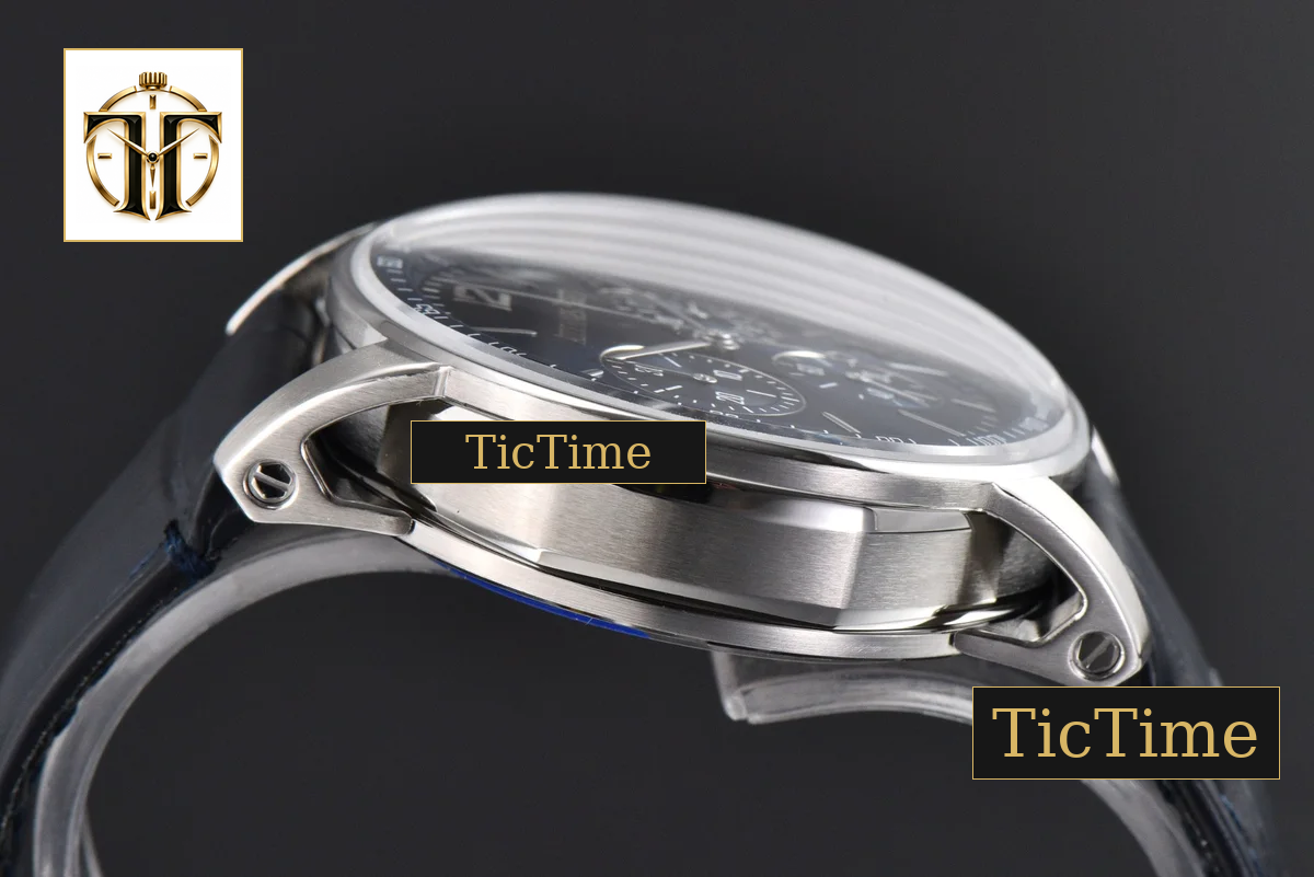 Code 11.59 Chrono 26393 41mm APSF SS Blue Dial Black Leather Strap SA4401 — foto 26