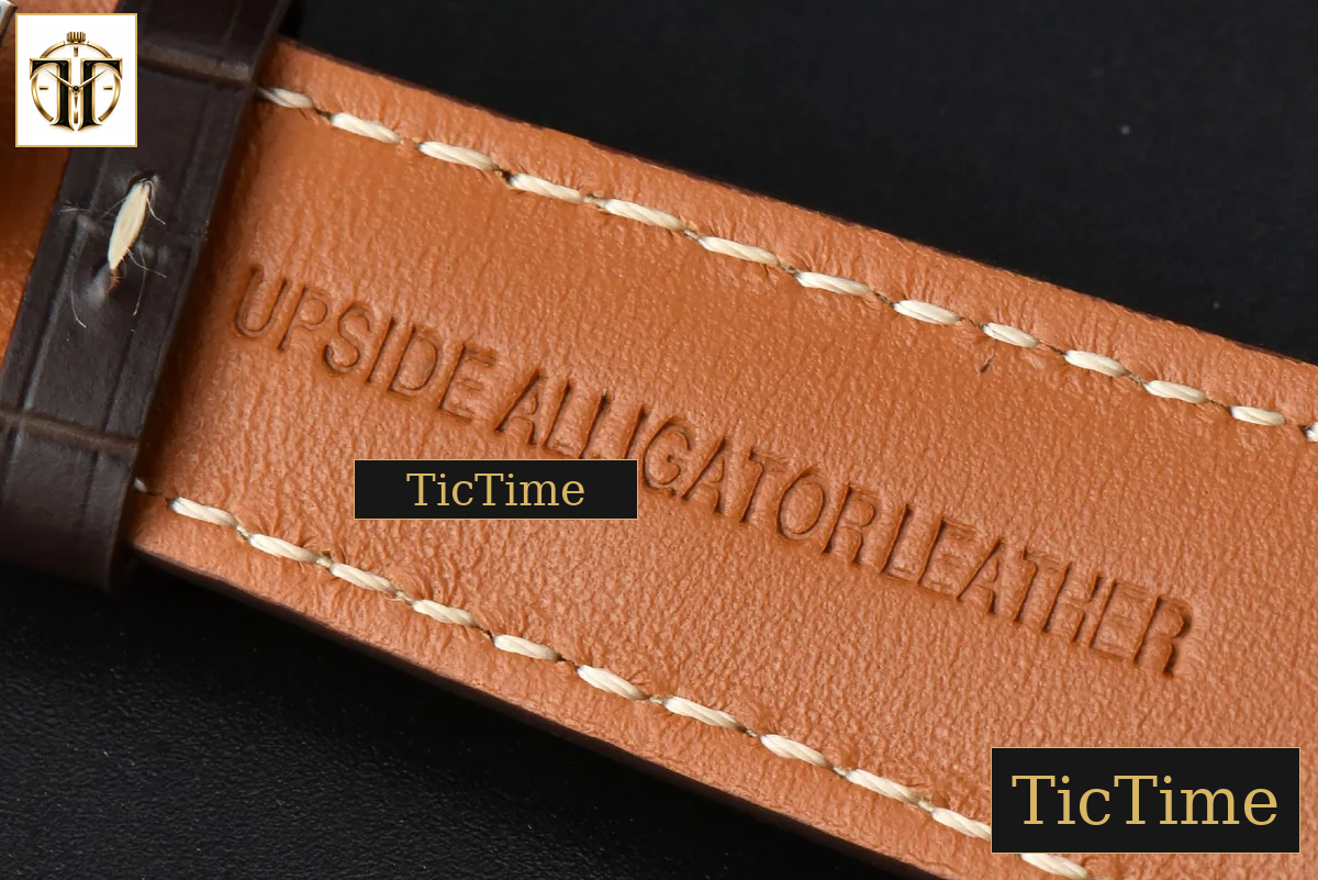 Master Moonphase 40mm GF White Dial Digital Marker Brown Leather Strap A899 — foto 18