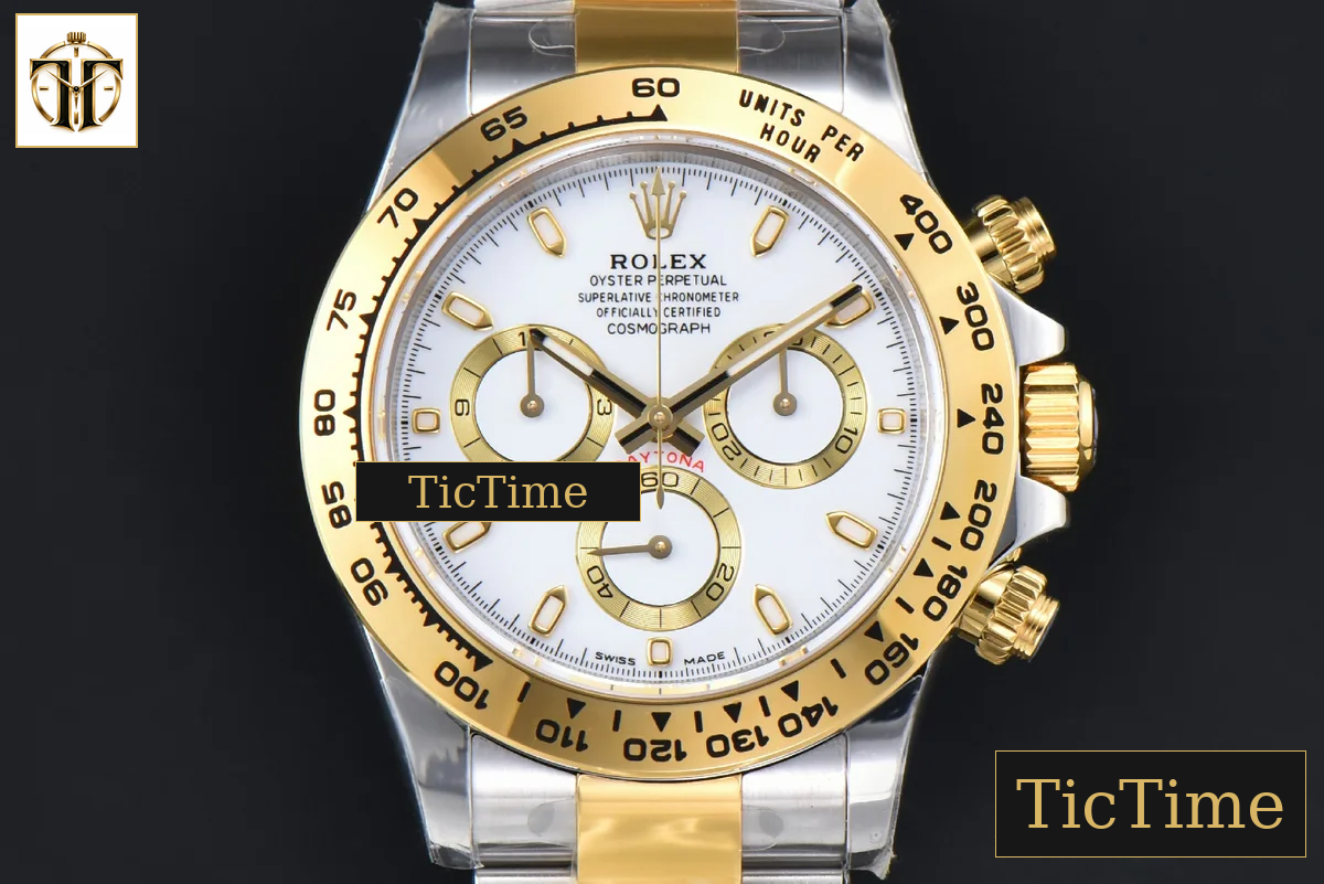 Daytona 116503 APSF YG/SS White Dial Lume Marker YG/SS Bracelet SH4130 — foto 2