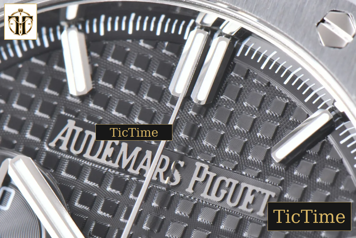 Royal Oak Chronograph 26240 41mm APSF Black Checkered Black Subdial SS Bracelet V1 SH4401 — foto 5