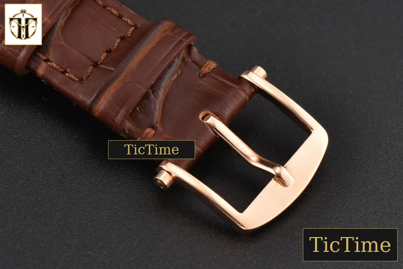 Classique 5177 38mm LTF RG White Dots Dial Roma Marker Brown Leather Strap MY9015 — foto 24