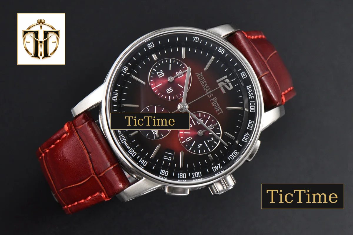 Code 11.59 Chrono 26393 41mm APSF SS Red/Black Dial Red Leather Strap SA4401 — foto 4