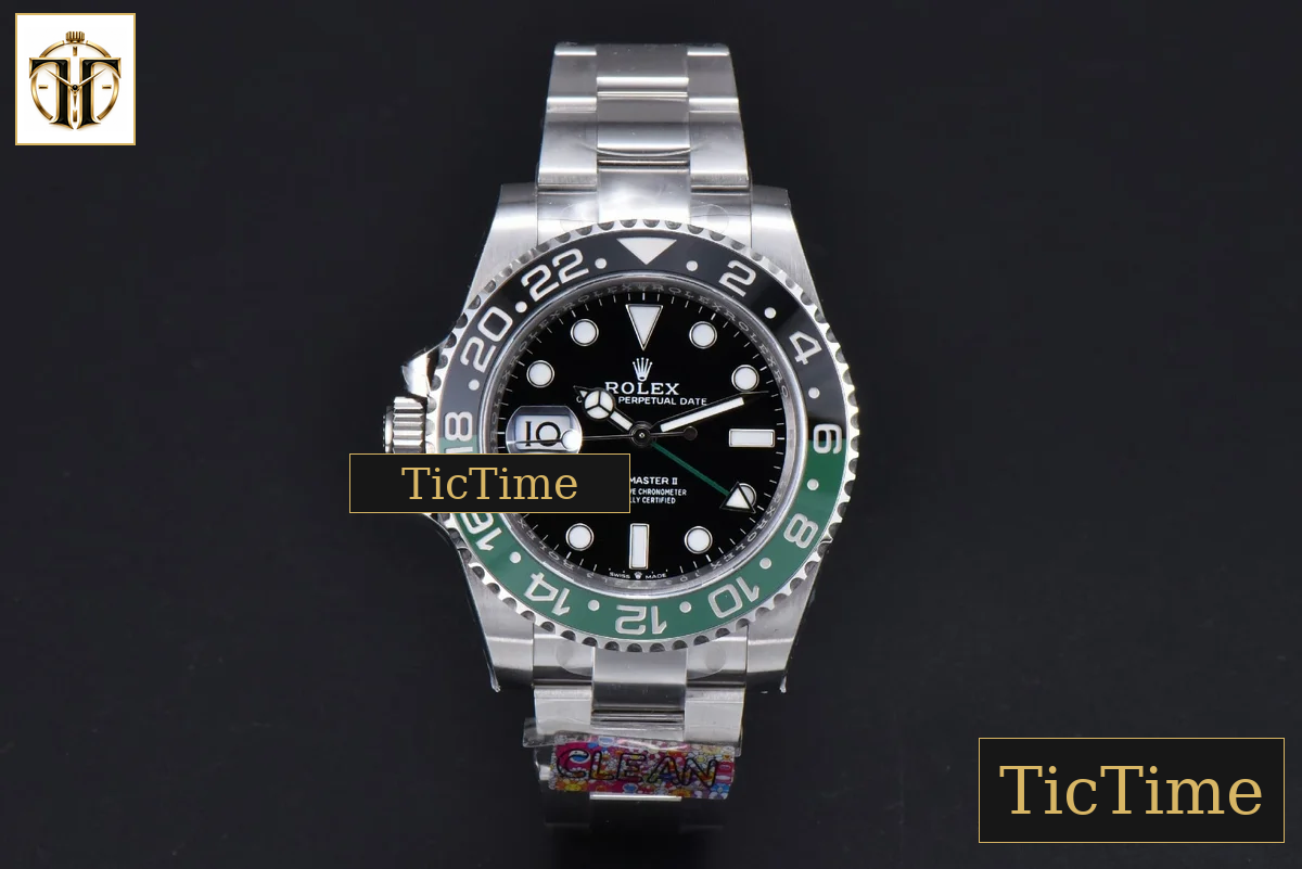 GMT Master II VTNR V3 Sprite 126720 Clean Factory Black/Green Bezel Oyster Bracelet CHS DD3285 — foto 3