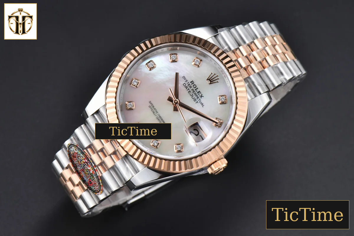 DateJust 126331 41mm Clean Factory RG/SS MOP Dial Jubilee Bracelet VR3235 — foto 3